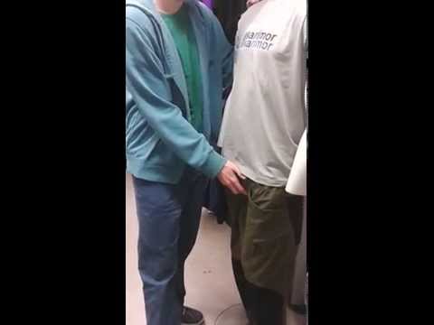 Wanking off a manican